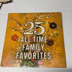 25 All Time Family Favorites Vinyl Record Compilation Classic Songs